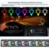 Automagnetola Automobilio radijas su Bluetooth, 7 spalvos, 1din, Mp3, Fm, Aux, Tf
