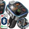 Automagnetola Bluetooth fm audio mp3 transmiteris greitas įkroviklis 3x usb qc 3.0 rgb