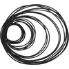 Automagnetola Ecsing 100 maišytų kasetinių magnetofonų dirželių pakuotė, įvairūs įprasti dirželiai, maišyti patefonų pavaros dirželiai, priedai patefonams, walkman'ams, dvd įrenginiams