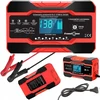 Automatinis išmanusis akumuliatoriaus įkroviklis Lcd 24v 12v 10a