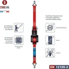 Automatinis surišimo diržas 5 m 25 mm su j formos kabliu 350 kg / 700 kg | 4 tempimo diržų rinkinys savaime susivyniojantis | Automatinis tempimo diržo vyniotuvas / tempimo diržo ritė | Surišimo diržas sunkvežimio priekabai