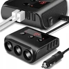 Automobilinis įtampos skirstytuvas 12-24v, 4xusb, 3x lizdai