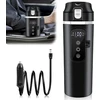 Automobilinis virdulys 500ml, 12v/24v, Lcd, temperatūros reguliavimas
