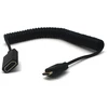 Awaduo standartinis hdmi 2.0 į mini hdmi kabelis, ultra cord hdmi female į mini hdmi spyruoklinis kabelis 4k @ 60hz, palaiko kamera/planšetinį kompiuterį/nuc rinkinį (1.8m)