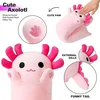 Axolotl pliušinis žaislas, minkštas žaislas - kawaii pliušinė pagalvėlė - dovana vaikams mergaitėms nuo 12 metų (rožinis, 50 cm)