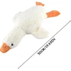 Aynkh pliušinis žaislas žąsis, 50 cm, miela ir minkšta pliušinė pagalvėlė, didelė balta žąsies lėlė, gali būti naudojama kaip pagalvė, lopšinė kūdikiams, tinkama svetainei