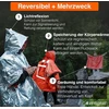 Azengear avarinis išgyvenimo pončas (4 vnt.) terminė mylar folijos danga antklodė šilumos sulaikymui ir apsaugai nuo lietaus | apverčiamas su gobtuvu | neperšlampamas, atsparus vėjui, nešiojamas, laisvų rankų įranga, lauko rinkinys