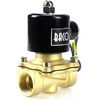 Ventiliatorius Bacoeng 3/4" Bsp Ac220v žalvarinis elektrinis solenoidinis vožtuvas N/c orui vandeniui alyvai