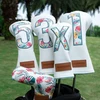 Bairbre golfo klubų apsaugos driveriams fairway medienos hibridiniai galvos apdangalai 3 mediniai odiniai galvos apdangalai 3 mediniai galvos apdangalai, skirti scotty cameron taylormade titleist odyssey
