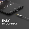 Baker 2 x Aux laidas, (90° stačiu kampu kištukas + tiesus jungties audio laidas) 1 m 3.5 mm stereo nailono pintas aux audio laidas ausinėms, ipod, iphone, ipad, namų/automobilio stereo sistemoms, juodas ir baltas