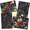 Baker Ross fe310 povandeninis pasaulis scratch art vaikams, kūrybinės veiklos vaikams, meno rinkinys kūrybingiems protams (8 vienetai) - vidutinis