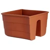 Balkono gėlių vazonas atramai Fala 30cm Terracotta