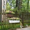 Balkono gėlių vazonas Lechuza Balconera 80cm pilkas