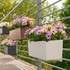 Balkono gėlių vazonas Lechuza Balconera 80cm pilkas