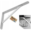 Baltas metalinis kampinis laikiklis 50x33 cm