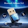 Banaone Bluetooth adapteris Pc, 5.4 Bluetooth dongle, skirtas pelei, klaviatūrai, ausinėms, mobiliajam telefonui, Usb Bluetooth adapterio valdiklis, Bluetooth stick, skirtas Windows 11/10/8.1/7 (a)