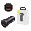 Baseus Golden Contactor Max automobilinis įkroviklis, 2x Usb, 60w (juodas)