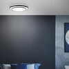 Basic led sieninis ir lubinis šviestuvas | skersmuo 50 cm | 5500 lm | lubinis šviestuvas su juodu rėmu ir cct (3000–6500 k) | reguliuojamas nuotolinio valdymo pulteliu | 36 w | pagamintas iš metalo/plastiko | juodos/baltos spalvos