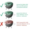 Bbq-toro Vulkan nerūdijančio plieno krepšelis anglims, skersmuo 30 cm, tiesioginis ir netiesioginis kepimas kepsninėje, krepšelis anglims 3-in-1 naudojimui, piltuvėlis, įdėklas, kepimo zona, kepsninės priedai