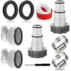 Bedee 2vnt. siurblio žarnos adapteris baseino hidraulikos įrankis perėjimas 32–38 mm