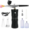 Belaidis Airbrush Kompresorius su 0.4mm Antgaliu, Įkraunamas