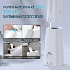 Dantų šepetėlis Belaidis elektrinis burnos irigatorius, Vimmk dantų dušo vandens siūlas, 5 režimai ir 8 antgaliai, Usb-c įkraunamas vandens siūlas Ipx7 atsparus vandeniui (baltas)