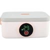 Belaidis šildomas pietų dėžutė, 1 l, 60 w, maisto šildymo indas su 16000 mah baterija, 4 šildymo nustatymai, nepralaidus dangtis, nerūdijančio plieno įdėklas, šildoma pietų dėžutė biurui ir, numatytasis
