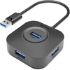 Benfei 4 prievadų usb 3.0 šakotuvas, usb skirstytuvas 5 gbps usb kelių jungčių usb a skirstytuvas, skirtas pelei, klaviatūrai, atmintinei, u diskui, spausdintuvui, suderinamas su nešiojamuoju kompiuteriu, stacionariu kompiuteriu, XBOX ps5 ir meh
