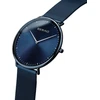 Bering unisex kvarcinis laikrodis - ultra slim kolekcija su nerūdijančiu plienu ir safyriniu stiklu 15739-397 - atsparus vandeniui: 3 atm, mėlynas, apyrankė