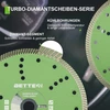 Betteri Deimantinis pjovimo diskas 230 mm x 22,23 mm, deimantinis pjovimo diskas plytelėms, betonui, akmeniui, plytoms, mūrui, blokeliams pjauti, pramoninės kokybės deimantinis diskas pjovimo staklėms