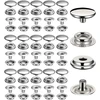 Betterjonny 1000 vnt metalinių spaudžių rinkinys, 15 mm drobės spaudės, nerūdijančio plieno spaudžių tvirtinimo rinkinys valtims, krepšiams, odai, „pasidaryk pats“ amatams