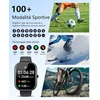 Beyced išmanusis laikrodis vyrams ir moterims, 2.01 colio fitneso laikrodis su atsiliepimo/atsiliepimo funkcija, 100+ sporto išmanusis laikrodis su širdies ritmo/miego/žingsniamačiu, fitneso apyrankė, skirta android ir ios