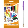 Bic Crystal Multicolour – rašiklių rinkinys 10 multicoloured rašiklių