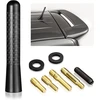 Bingfu universali automobilinė antena 8 cm trumpa strypo stogo antena juoda, skirta fm am signalo priėmimui, pakaitinė automobilinė antena su m4.0 m5.0 m6.0 varžtais