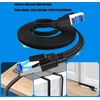 Bithai Ethernet kabelis 5 m, Cat 8 40 Gbps 2000 Mhz didelio greičio tinklo kabelis, plokščias Rj45 gigabitinis pataisos kabelis, trumpas nailoninis pintas interneto Lan kabelis, skirtas Cat9/cat8/cat7/cat6/cat5e (5m)