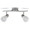 B.k.licht led lubinis šviestuvas pasukamas, šilta balta šviesa, e14 lizdas, lubinis šviestuvas, led lempa, svetainės lempa, miegamojo lempa, virtuvės lempa, 34.5 x 10 x 14.5 cm, matinis nikelio chromas
