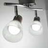 B.k.licht led lubinis šviestuvas pasukamas, šilta balta šviesa, e14 lizdas, lubinis šviestuvas, led lempa, svetainės lempa, miegamojo lempa, virtuvės lempa, 34.5 x 10 x 14.5 cm, matinis nikelio chromas