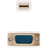 Blendend Mini Displayport į Vga konverterio kabelis, baltas, 3 m ilgio, idealus įrenginiams su mini Dp išvestimi prijungti prie ekranų su Vga įvestimi, patvarus ir patogus