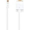 Blendend Mini Displayport į Vga konverterio kabelis, baltas, 3 m ilgio, idealus įrenginiams su mini Dp išvestimi prijungti prie ekranų su Vga įvestimi, patvarus ir patogus