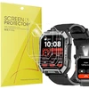 Blueshaweu ekrano apsauga, suderinama su Blackview išmaniuoju laikrodžiu vyrams 2.01 colio W60, Hd skaidri lanksti Tpu ekrano apsauga [6 vnt.] Suderinama su iowodo W60 / Baolubao W60 išmaniuoju laikrodžiu