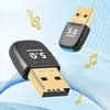 Bluetooth 5.4 adapteris, bluetooth adapteris kompiuteriui, bluetooth dongle usb, bluetooth stick, žemas latentinis laikas, su windows 7/10/8.1/11, skirtas staliniam kompiuteriui, nešiojamam kompiuteriui, ausinėms, klaviatūrai, pelei