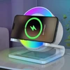 Bluetooth garsiakalbis, naktinė lemputė, belaidis įkroviklis, 5 šviesos režimai