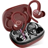 Bluetooth sportinės ausinės, į ausis įdedamos ausinės, belaidės bluetooth 5.3 su hd mikrofonu, išskirtinis garsas, 40 valandų grojimo laikas, patogus prigludimas, dvigubas led ekranas, ip7 vandeniui atsparios ausinės su ausų kabliukais, raudonos
