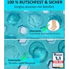 Blumbach® neslystantis dušo kilimėlis 53 x 53 cm - 100% be Bpa - su 2 kabliukais pakabinimui - neslystantis kilimėlis dušui ir voniai, dušo kilimėlis, atsparus pelėsiui ir skalbiamas skalbimo mašinoje