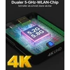 Televizorius Bmoste belaidis Hdmi siųstuvas ir imtuvas 4k, 9 nustatomi „wi-fi“ kanalai, 200 pėdų / 60 m, 3-ios kartos antena, vaizdo ir garso transliacija iš nešiojamojo kompiuterio, kompiuterio, Stb, kameros į televizorių, projektorių, monitorių (juodas)