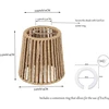 Boho stiliaus rotango gaubtas E27 lemputėms