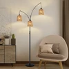 Boho stiliaus rotango gaubtas E27 lemputėms