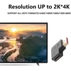 Bolaazul 270 laipsnių displayport adapterio keitiklis, aukštyn/žemyn kampuotas dp adapterio jungtis uhd 4k/60hz 2k/144hz, paauksuotas stačiu kampu dp 1.2 tėviškas į dp moterišką (2 vnt.)