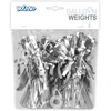 Boland - 16 x metaliniai folijos balionų svareliai 160-180g balionų svareliai balionams ir helio balionams, sidabriniai