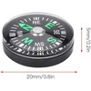 Boroco lauko kompasas 12 vienetų 20 mm mini kišeninis kompasas su alyvos užpildu lauko kompasas žygiams, stovyklavimo veiklai, priedai